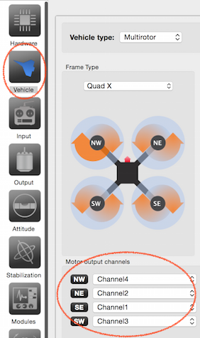 Output mapping on Vehicle screen